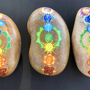 3 neue große Chakra Steine